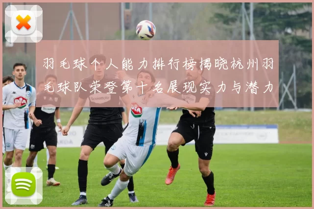 羽毛球个人能力排行榜揭晓杭州羽毛球队荣登第十名展现实力与潜力